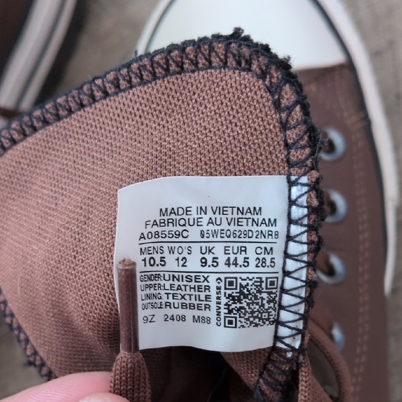 Converse Brown and Black Waterproof High-Top Sneakers - Picture 6 of 6